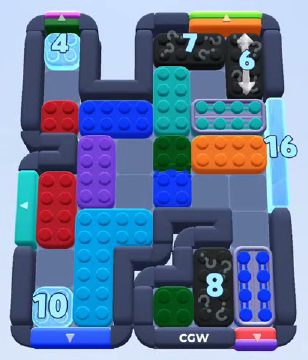 Color Block Jam level 957 / 1880: screenshot of the board