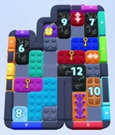 Color Block Jam level 1248 / 2111: screenshot of the board