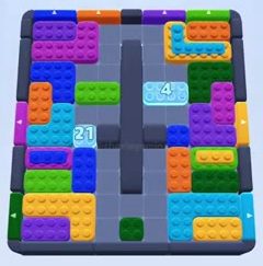 Color Block Jam level: screenshot of the board
