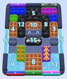 Color Block Jam level 1474 / 2384: screenshot of the board