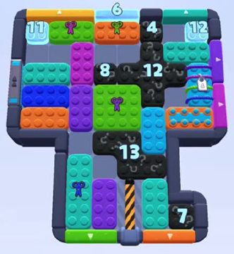 Color Block Jam level 1465 / 1454 / 1457 / 2375: screenshot of the board