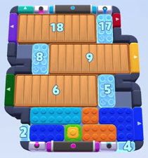 Color Block Jam level 1649 / 1671 / 2661: screenshot of the board