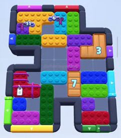 Color Block Jam level 725 / 733: screenshot of the board