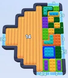 Color Block Jam level: screenshot of the board