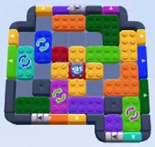 Color Block Jam level: screenshot of the board