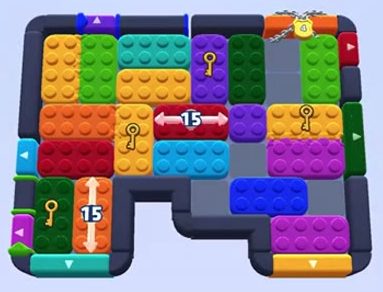 Color Block Jam level 1509 / 1506: screenshot of the board