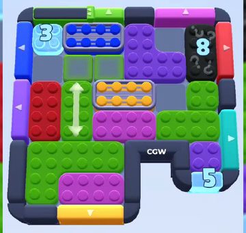 Color Block Jam level 942 / 1849: screenshot of the board