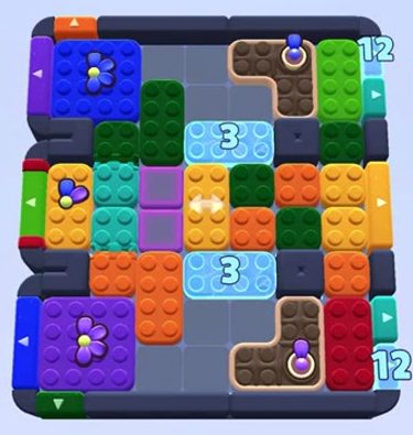 Color Block Jam level 1426 / 1415 / 1418: screenshot of the board