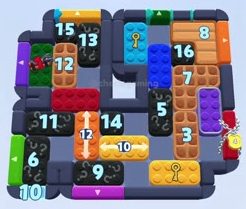 Color Block Jam level 1604 / 2515: screenshot of the board