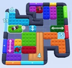 Color Block Jam level 793 / 787: screenshot of the board
