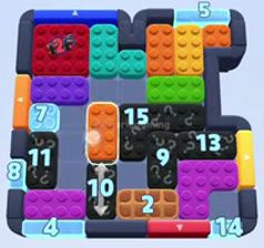 Color Block Jam level 1299 / 1292 / 2161: screenshot of the board