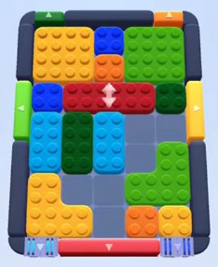 Color Block Jam level 151: screenshot of the board