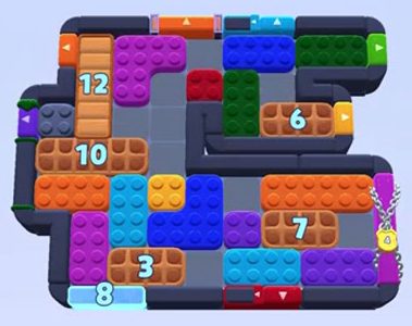 Color Block Jam level 1554 / 1551 / 1559 / 1564: screenshot of the board