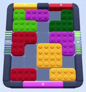 Color Block Jam level 93 / 481 / 881 / 1487: screenshot of the board