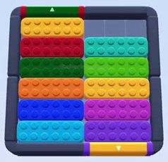 Color Block Jam level: screenshot of the board