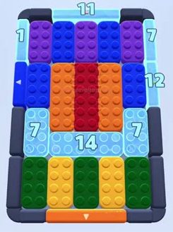 Color Block Jam level 16: screenshot of the board