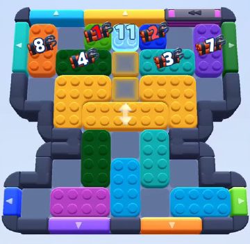 Color Block Jam level 808 / 1416 / 1703: screenshot of the board