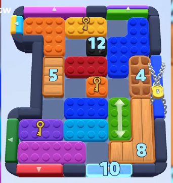 Color Block Jam level 990 / 1032 / 1938: screenshot of the board