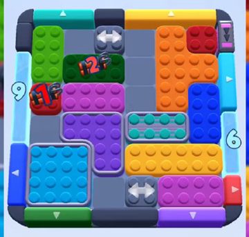 Color Block Jam level 832 / 1732: screenshot of the board