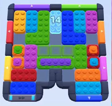Color Block Jam level 380 / 774 / 1274: screenshot of the board
