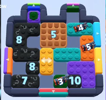 Color Block Jam level 983 / 984 / 1841: screenshot of the board