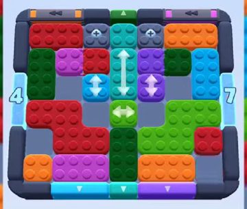 Color Block Jam level 571 / 1248 / 1465: screenshot of the board