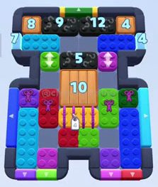 Color Block Jam level 705 / 736: screenshot of the board