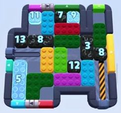 Color Block Jam level 1339 / 1342 / 1344 / 2251: screenshot of the board