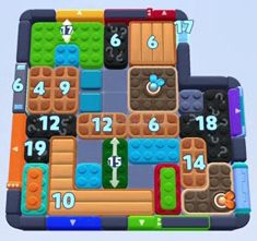 Color Block Jam level: screenshot of the board