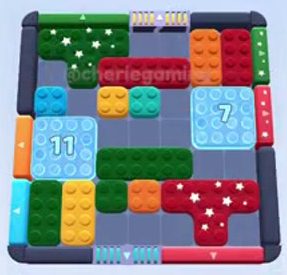 Color Block Jam level 206 / 1044: screenshot of the board