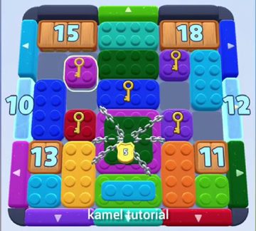 Color Block Jam level 367 / 459 / 761 / 1261: screenshot of the board