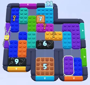 Color Block Jam level: screenshot of the board