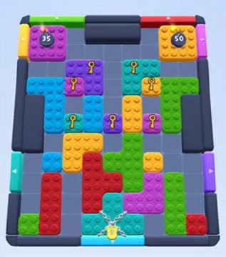 Color Block Jam level 379: screenshot of the board