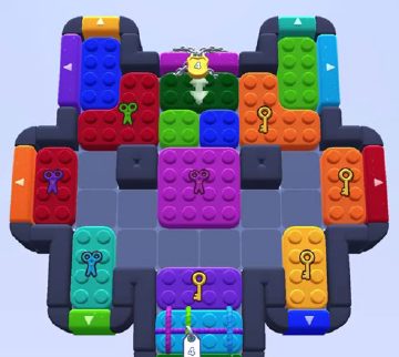 Color Block Jam level 1142 / 1143: screenshot of the board
