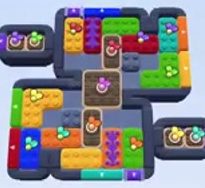 Color Block Jam level 1227: screenshot of the board