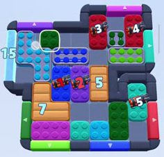 Color Block Jam level 822 / 1721: screenshot of the board
