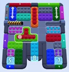 Color Block Jam level 1348 / 1338 / 1341: screenshot of the board