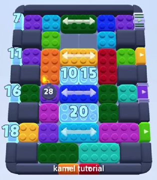 Color Block Jam level 356 / 750 / 1194: screenshot of the board
