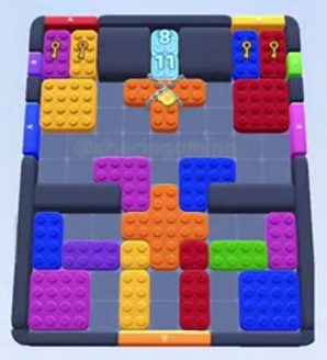 Color Block Jam level 138 / 526 / 976 / 1593: screenshot of the board