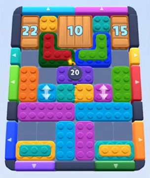 Color Block Jam level 282 / 670: screenshot of the board