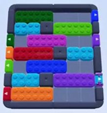 Color Block Jam level 1353 / 1346 / 1349: screenshot of the board