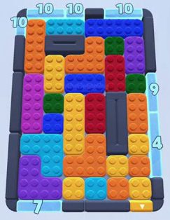 Color Block Jam level 193: screenshot of the board