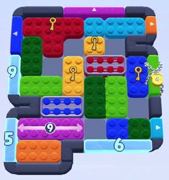 Color Block Jam level 1508 / 1515 / 1505: screenshot of the board