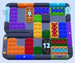 Color Block Jam level 1695 / 2685: screenshot of the board