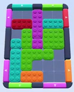 Color Block Jam level 11 / 12 / 13: screenshot of the board