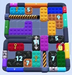 Color Block Jam level 1334 / 2241: screenshot of the board