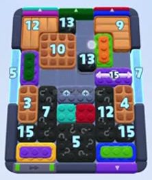 Color Block Jam level: screenshot of the board