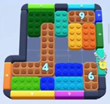 Color Block Jam level: screenshot of the board