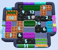 Color Block Jam level: screenshot of the board