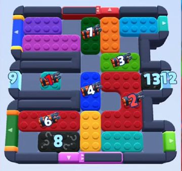 Color Block Jam level 799 / 800: screenshot of the board